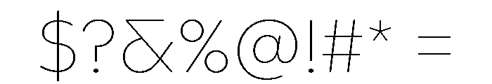 Landform Font OTHER CHARS