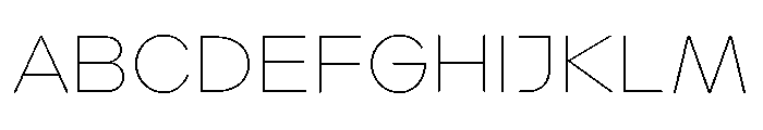 Landform Font UPPERCASE