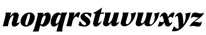 Larken Black Italic Font LOWERCASE