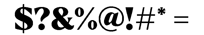 Larken Black Font OTHER CHARS