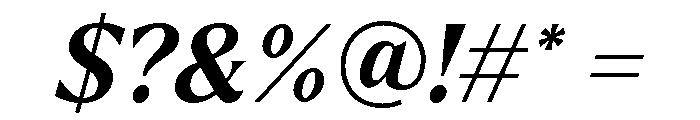 Larken Bold Italic Font OTHER CHARS