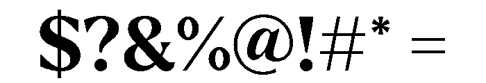 Larken Bold Font OTHER CHARS