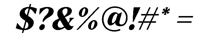 Larken Extra Bold Italic Font OTHER CHARS