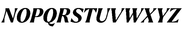 Larken Extra Bold Italic Font UPPERCASE