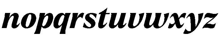 Larken Extra Bold Italic Font LOWERCASE