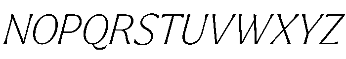 Larken Italic Font UPPERCASE