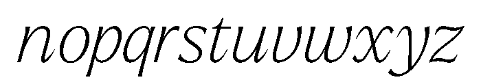 Larken Italic Font LOWERCASE