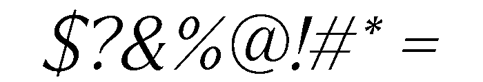 Larken Light Italic Font OTHER CHARS