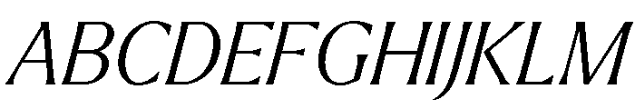 Larken Light Italic Font UPPERCASE