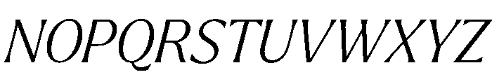 Larken Light Italic Font UPPERCASE