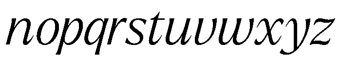 Larken Light Italic Font LOWERCASE