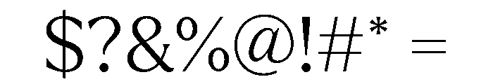 Larken Light Font OTHER CHARS