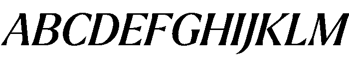 Larken Medium Italic Font UPPERCASE
