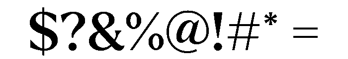 Larken Medium Font OTHER CHARS