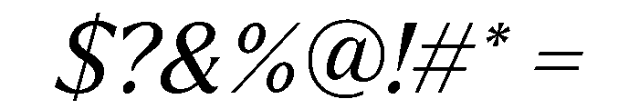 Larken Regular Italic Font OTHER CHARS