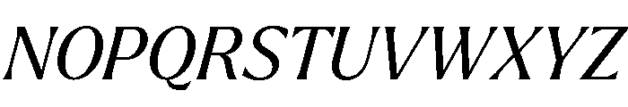 Larken Regular Italic Font UPPERCASE