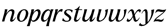 Larken Regular Italic Font LOWERCASE