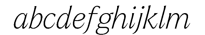 Larken Thin Italic FONT