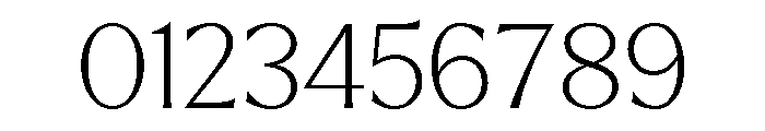 Larken Thin Font OTHER CHARS