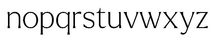 Larken Thin Font LOWERCASE