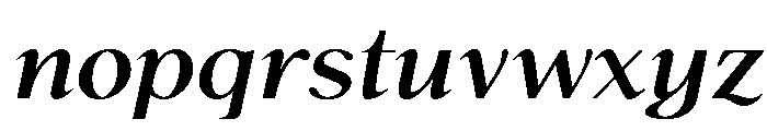 Late November Bold Italic Font LOWERCASE
