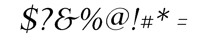 Late November Regular Italic Font OTHER CHARS