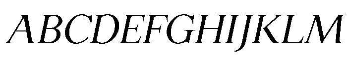 Late November Regular Italic Font UPPERCASE