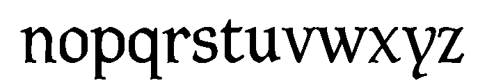 Latimer Regular Font LOWERCASE