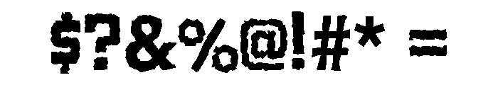 Lavaman Regular Font OTHER CHARS