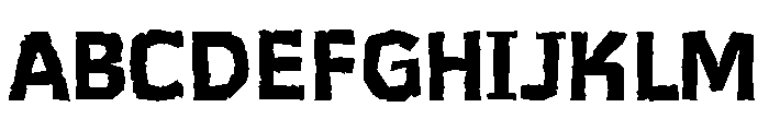 Lavaman Regular Font UPPERCASE