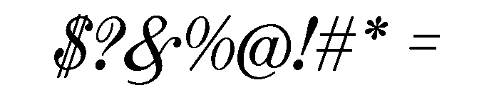 Law Italic Regular Font OTHER CHARS