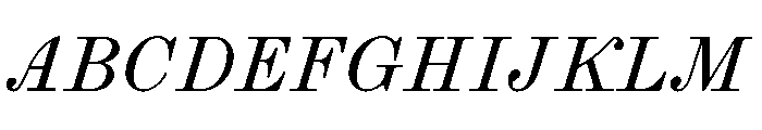 Law Italic Regular Font UPPERCASE