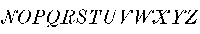 Law Italic Regular Font UPPERCASE