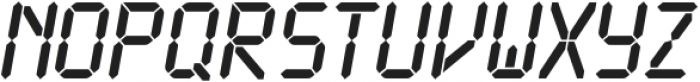 LCD ttf (400) Font UPPERCASE