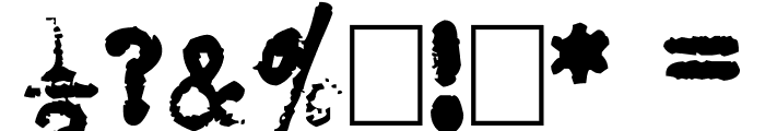 L.C. Smith 5 typewriter Font OTHER CHARS