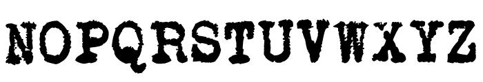 L.C. Smith 5 typewriter Font UPPERCASE