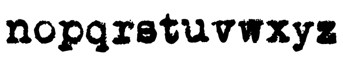 L.C. Smith 5 typewriter Font LOWERCASE