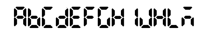 LCD AT&T Phone Time/Date Font LOWERCASE