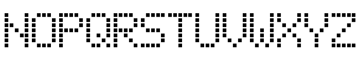 LCD-Display-Grid Font UPPERCASE