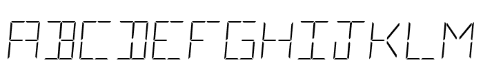 LCD Normal Font UPPERCASE