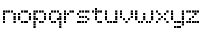 LCDDot Regular Font LOWERCASE