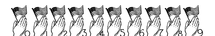LCR America Prays LSF Font OTHER CHARS