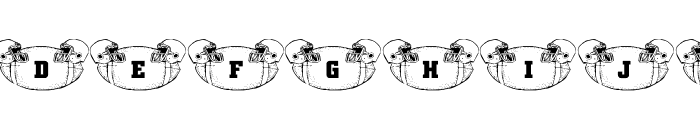 LCR Football Fanatic Font UPPERCASE