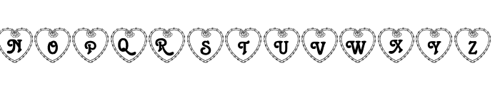 LCR Heartful Rose Font LOWERCASE