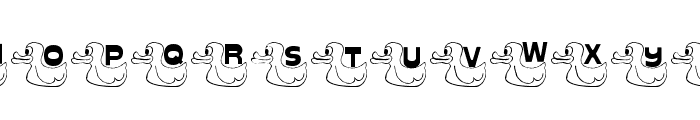 LCR Just Duckie Font UPPERCASE