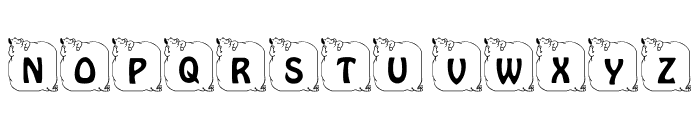 LCR Prissy Pig Font LOWERCASE