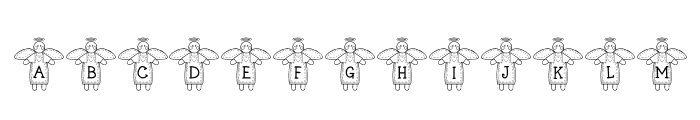 LCR Stitched by an Angel Font LOWERCASE