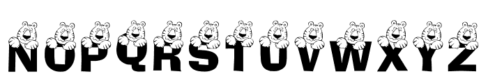 LCR Tiger Cat Font UPPERCASE