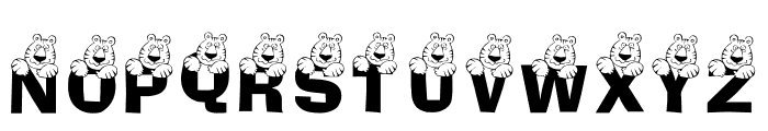 LCR Tiger Cat Font LOWERCASE