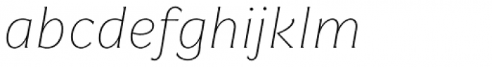 LC Gianluca Thin Italic Font LOWERCASE